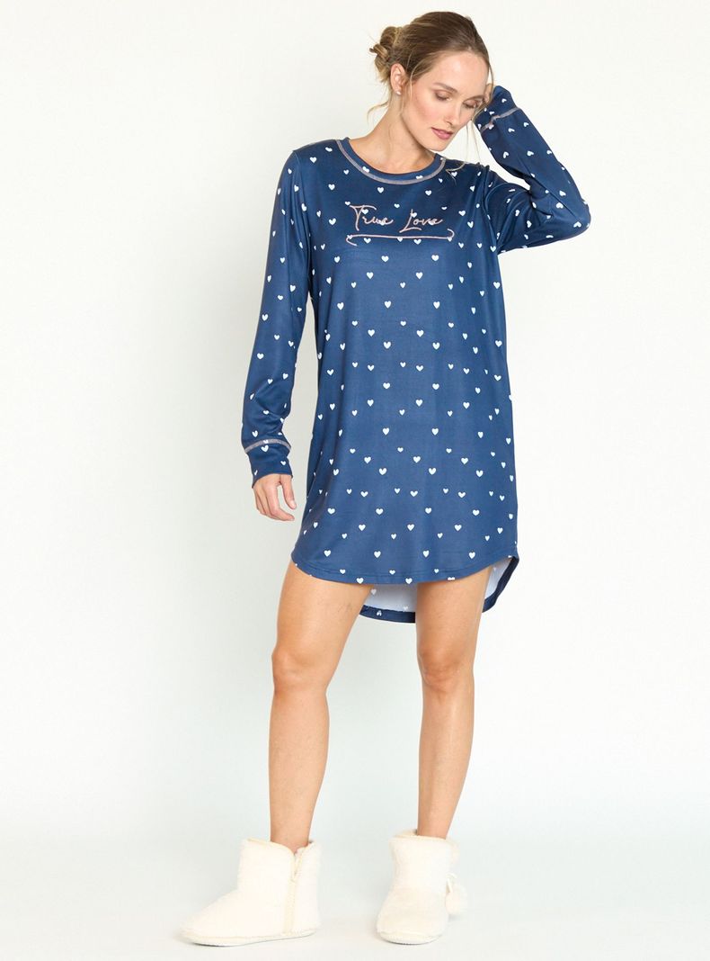 Camisa de Dormir Capri Azul-0