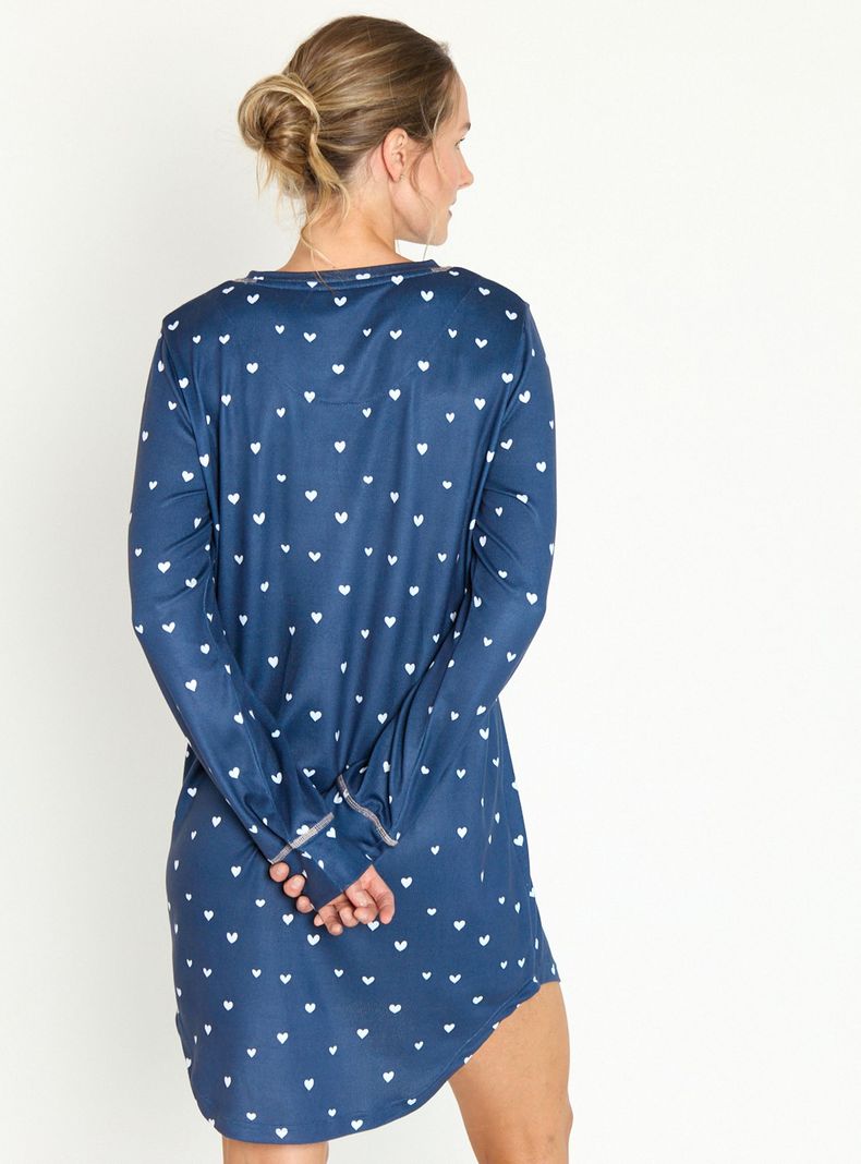Camisa de Dormir Capri Azul-3