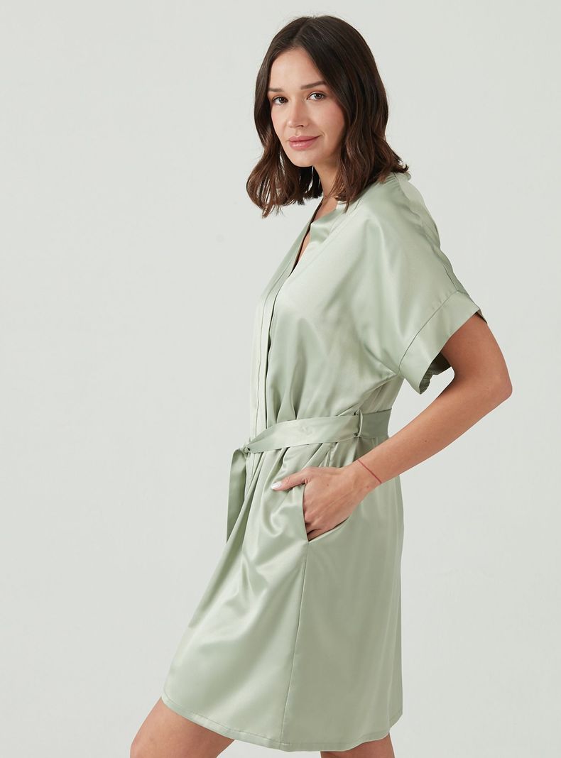 Bata Mini Satin Verde-2