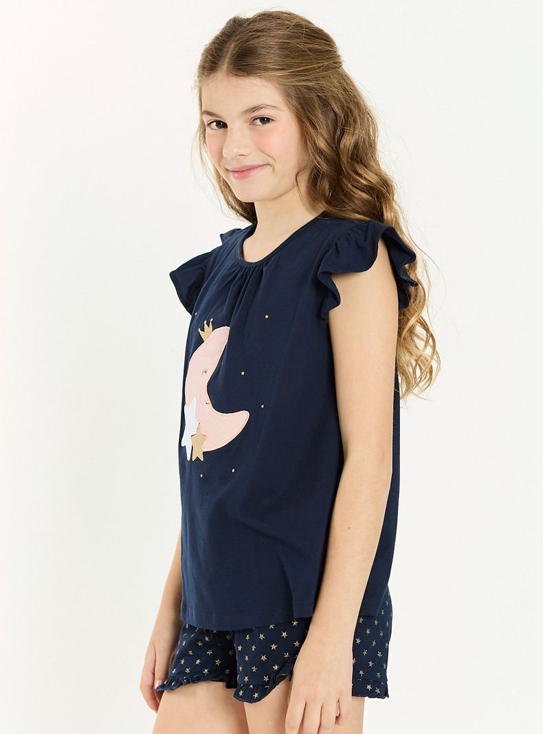 Pijama Jose Short Azul-0