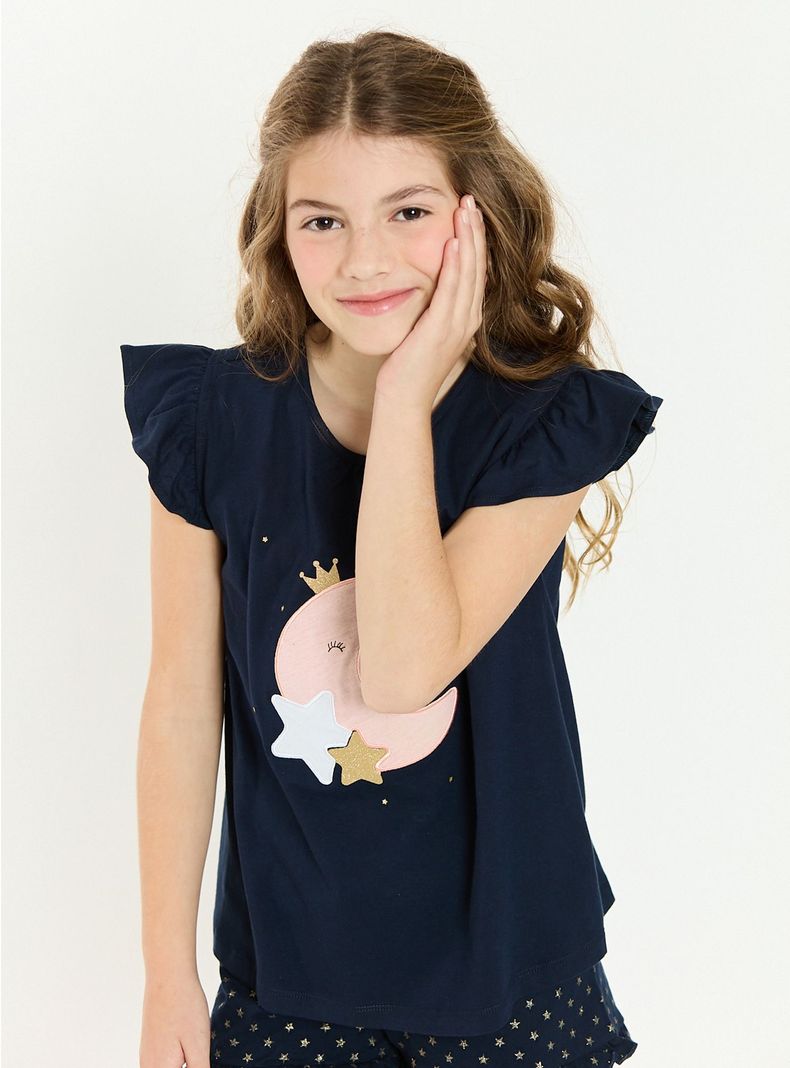 Pijama Jose Short Azul-2