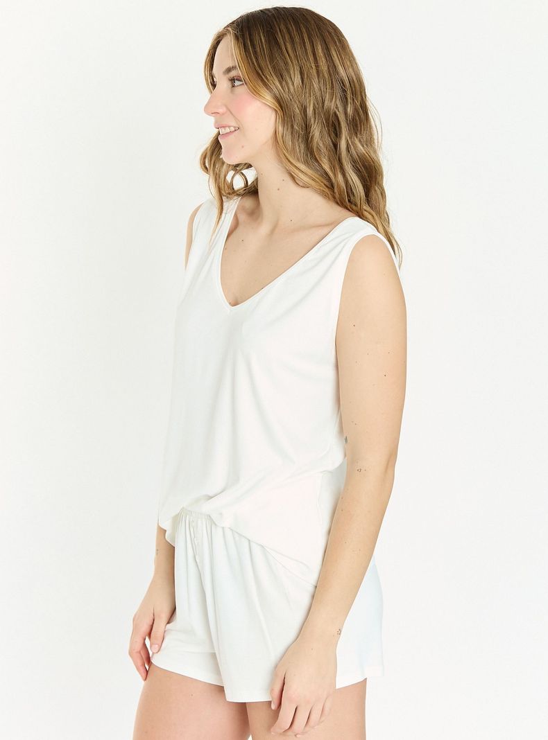 Pijama de Mujer Eiko Ivory-2