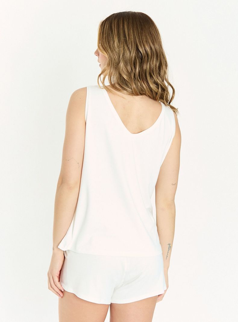 Pijama de Mujer Eiko Ivory-3