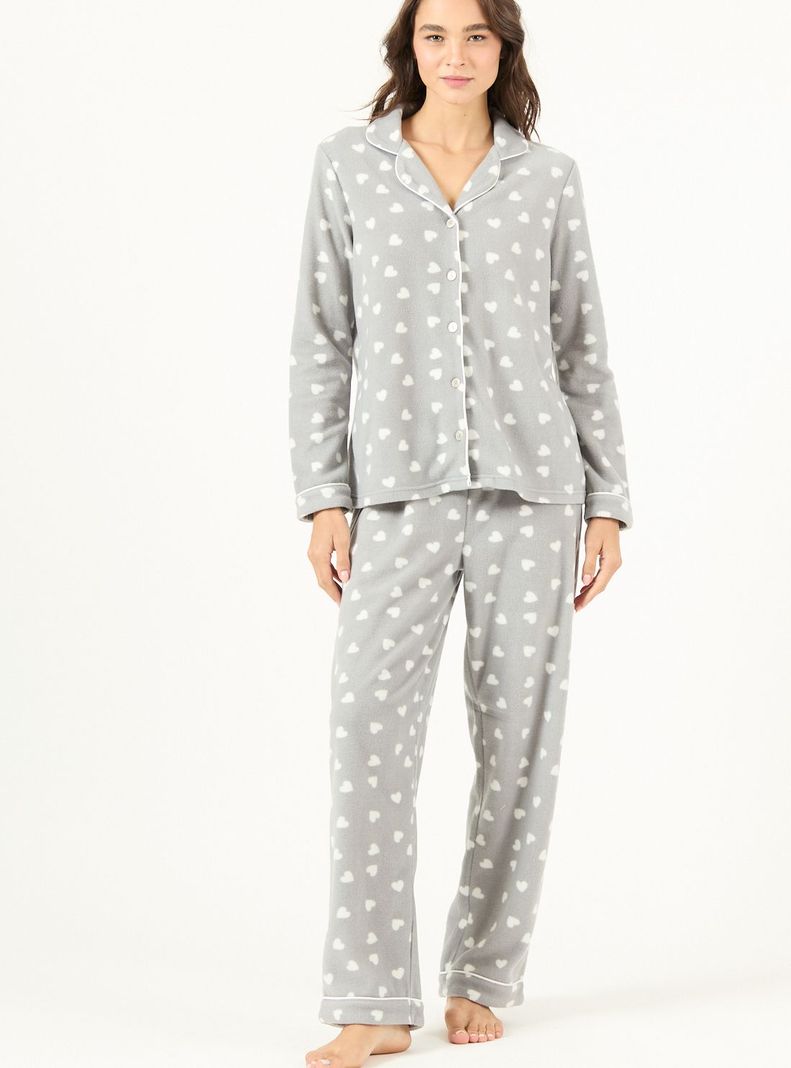 Pijama de Mujer Sport Polar Gris-0