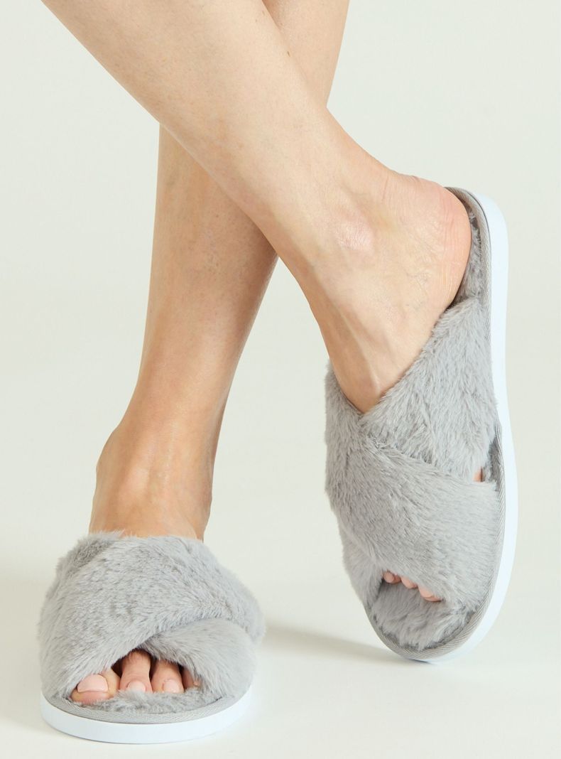 Zapatilla Cruzada Gris-2