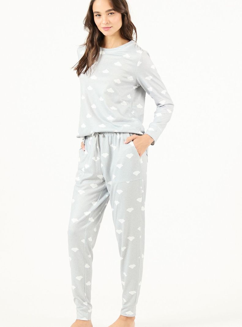 Pijama de Mujer Gante Gris-1