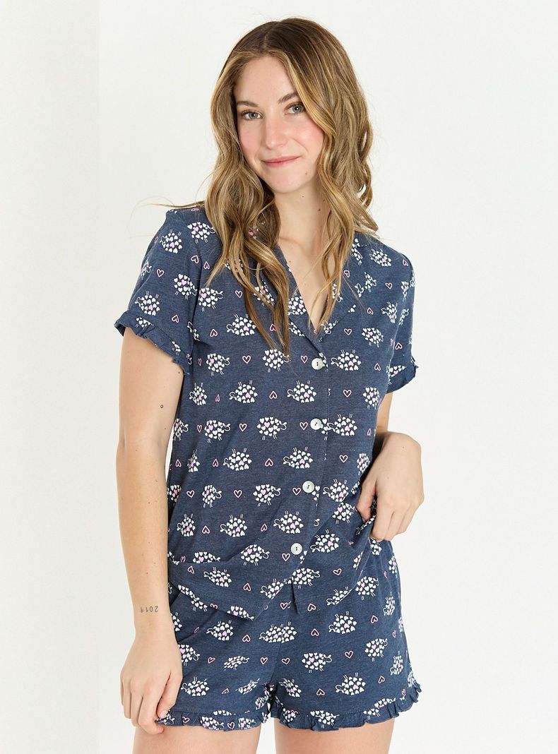 Pijama de Mujer Lua Azul-1