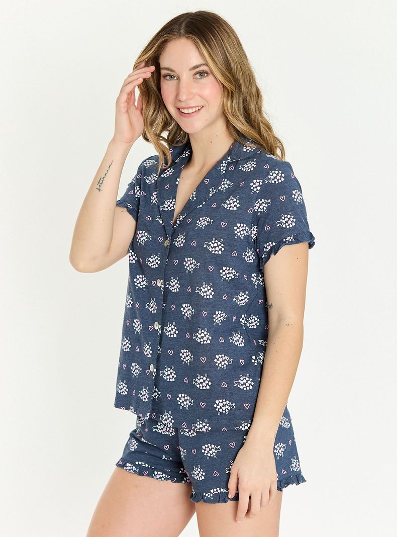 Pijama de Mujer Lua Azul-2