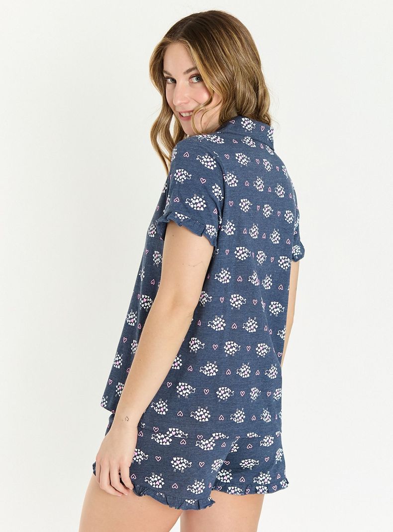 Pijama de Mujer Lua Azul-3