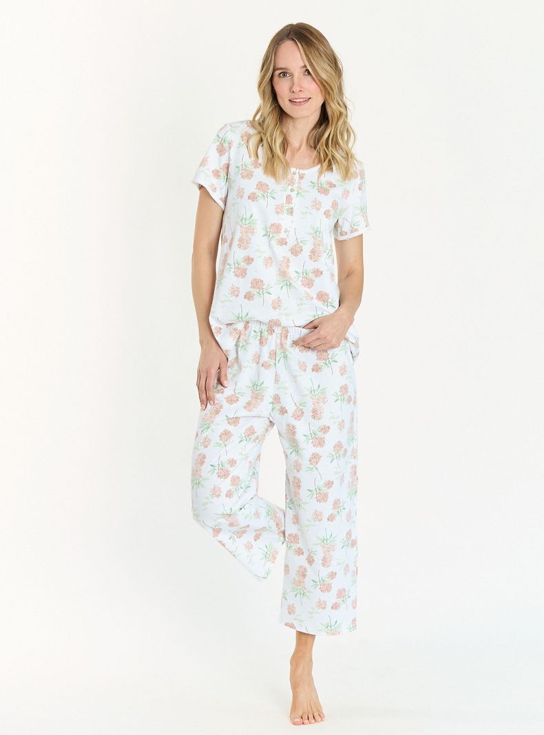 Pijama de Mujer New Cuore Blanco Estampado-0