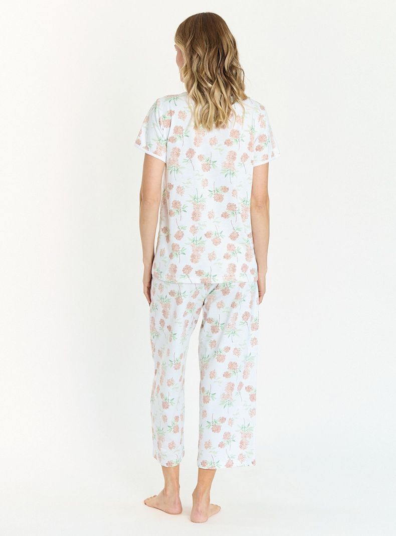 Pijama de Mujer New Cuore Blanco Estampado-2