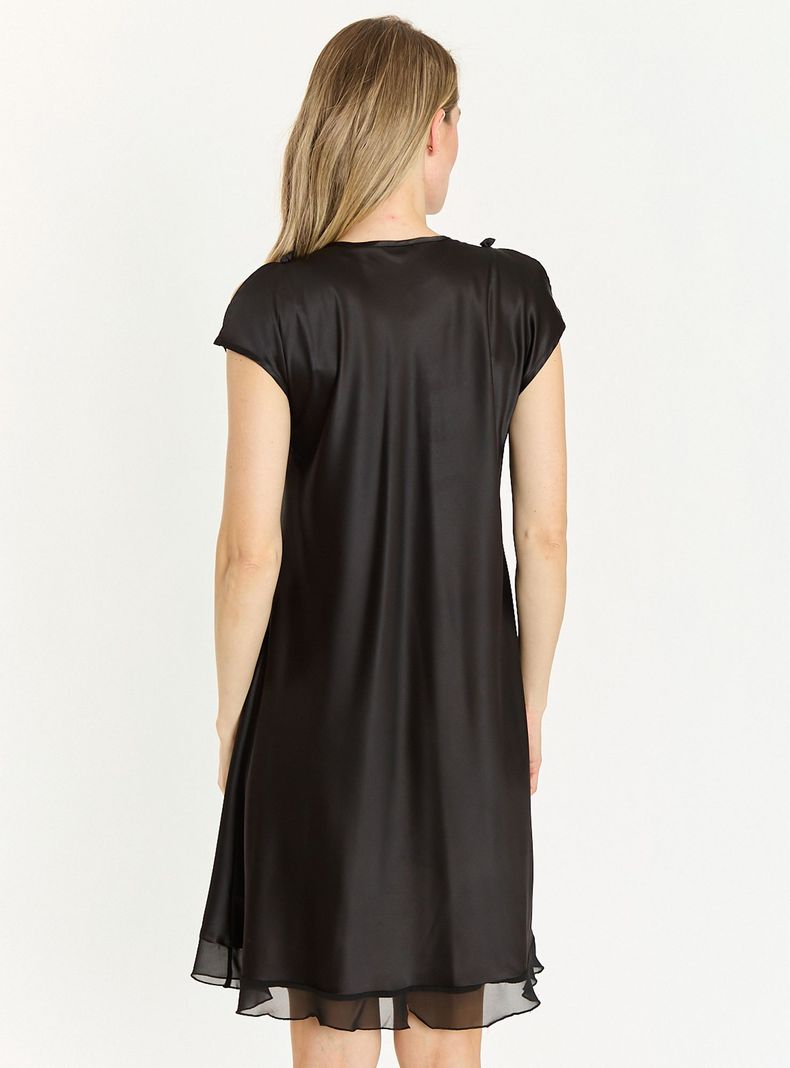 Camisa de Dormir Sesgo Negro-3