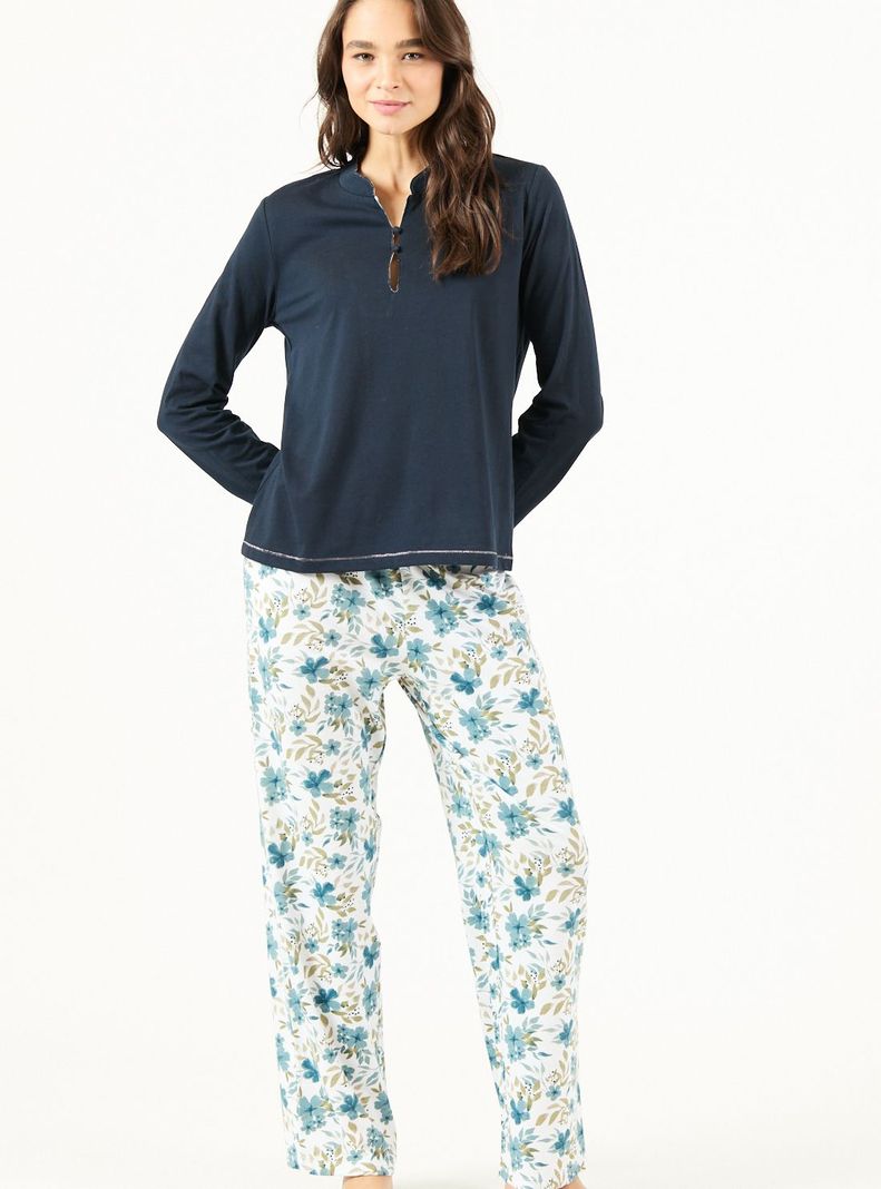 Pijama de Mujer Sofia Azul-0