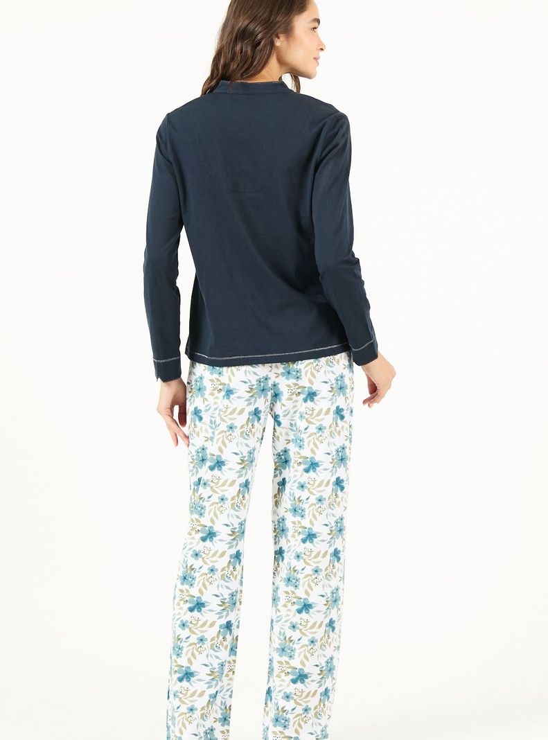 Pijama de Mujer Sofia Azul-2