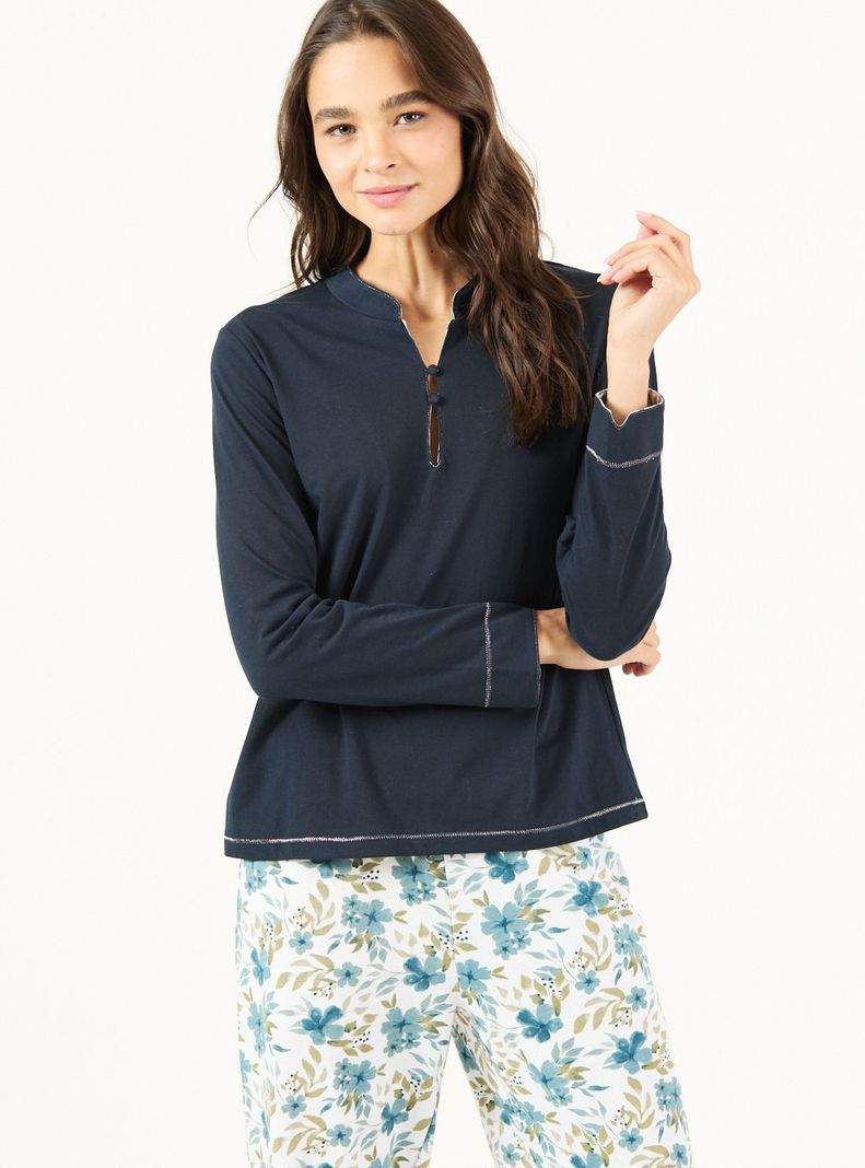 Pijama de Mujer Sofia Azul-3