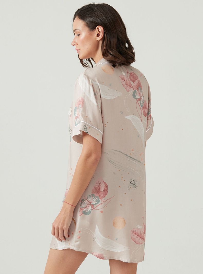 Camisa de Dormir Adela Sport Rosado-3