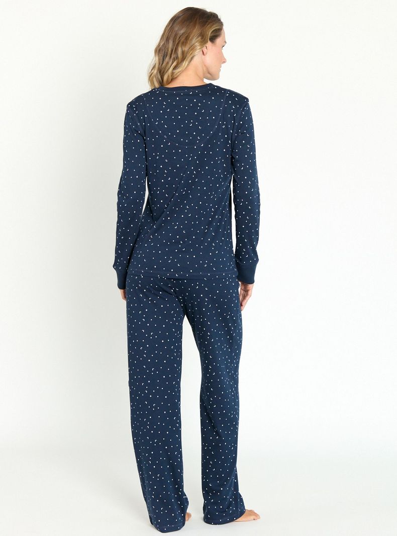 Pijama de Mujer Rocio Azul-2