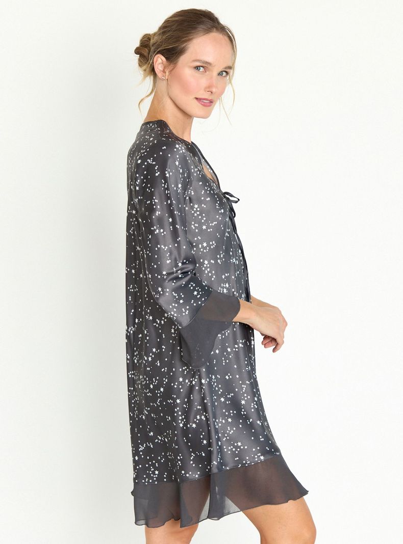 Camisa de Dormir Sesgo Charcoal Estampado-2