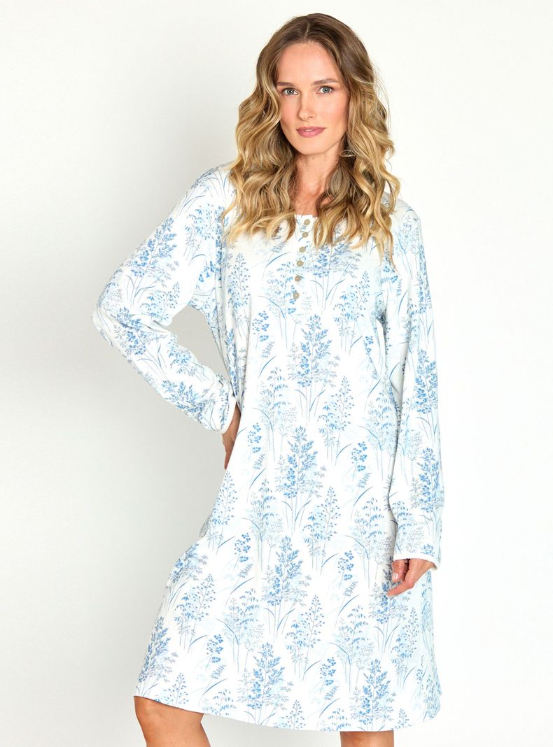 Camisa de Dormir Cuore Blanco Estampado-1