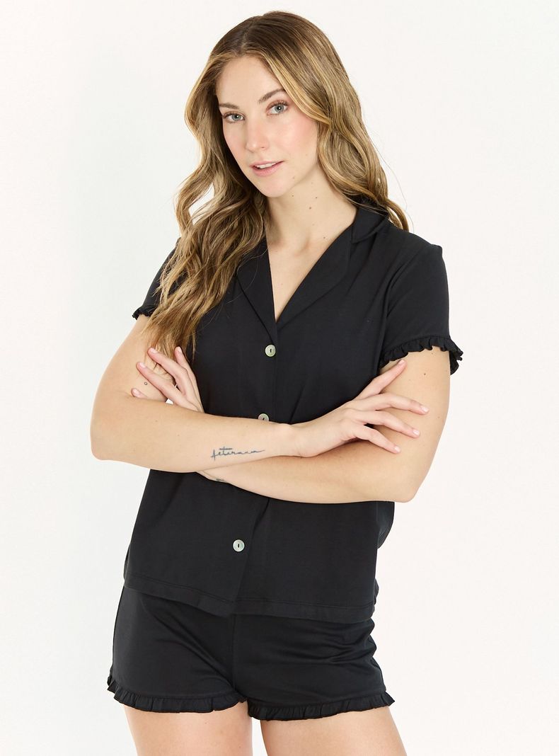 Pijama de Mujer Lua Negro-1