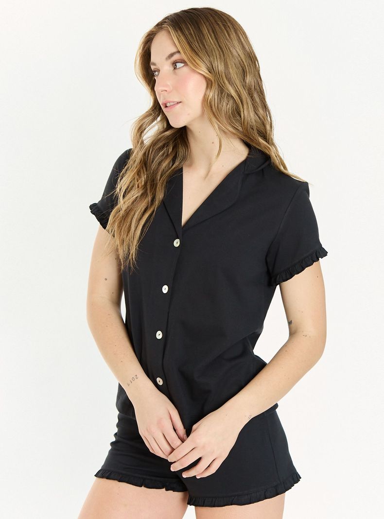 Pijama de Mujer Lua Negro-2