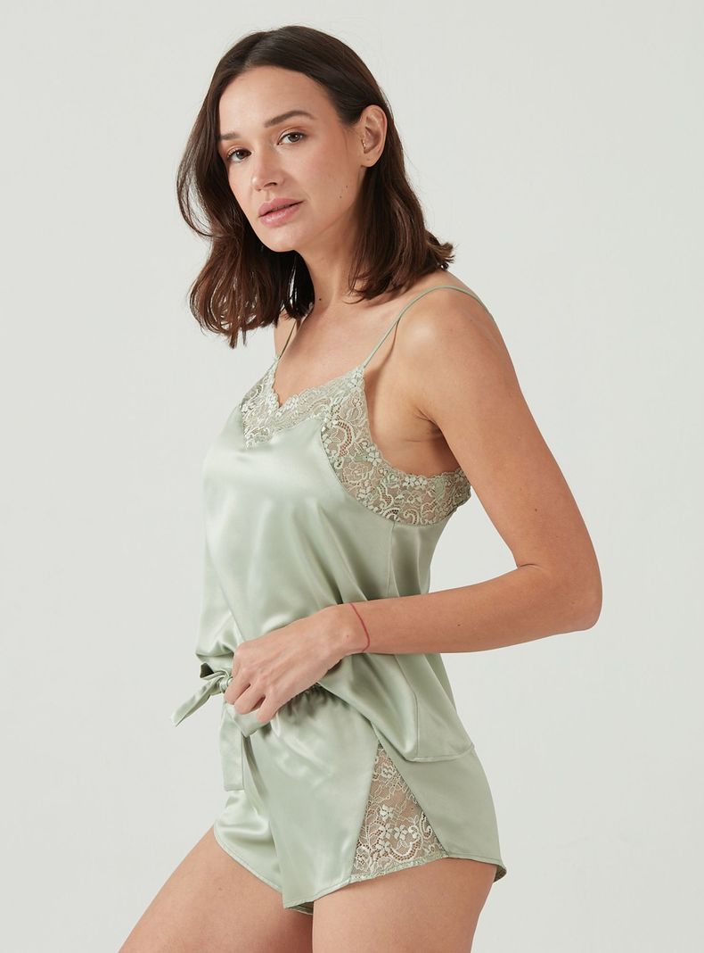 Pijama de Mujer Uma Verde-1