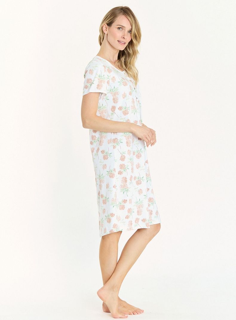 Camisa de Dormir New Cuore Blanco Estampado-1