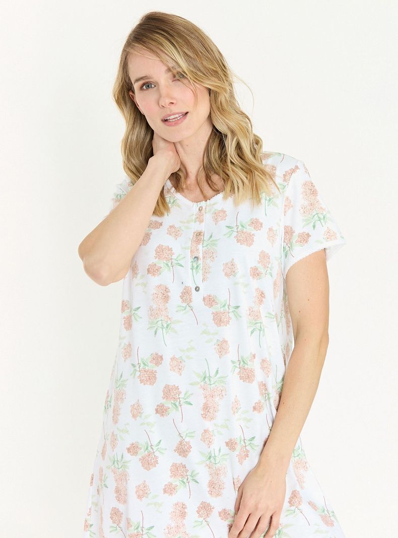 Camisa de Dormir New Cuore Blanco Estampado-4
