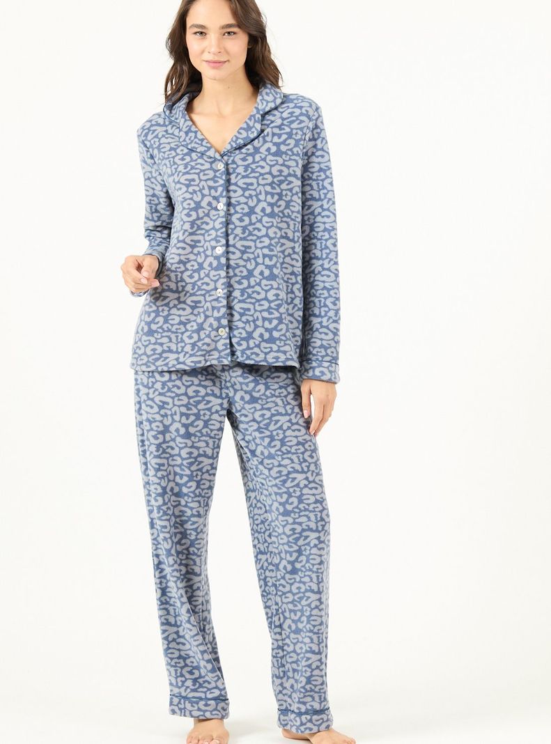 Pijama de Mujer Sport Polar Azul-0