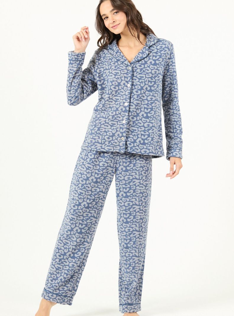 Pijama de Mujer Sport Polar Azul-1