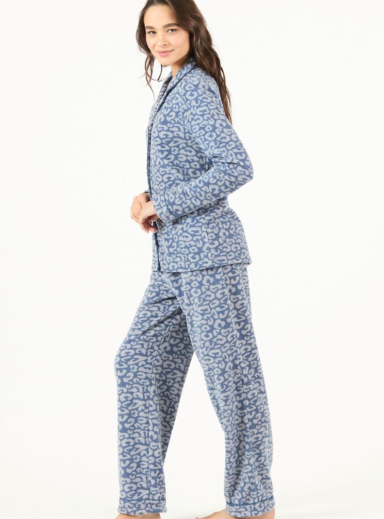 Pijama de Mujer Sport Polar Azul-2