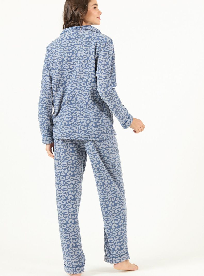 Pijama de Mujer Sport Polar Azul-3