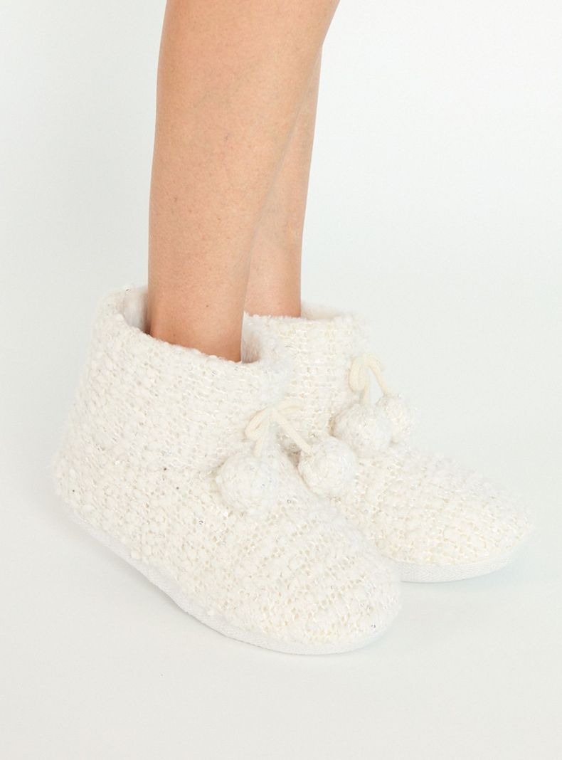 Pantufla de Mujer Bota Home Taupe Claro-2