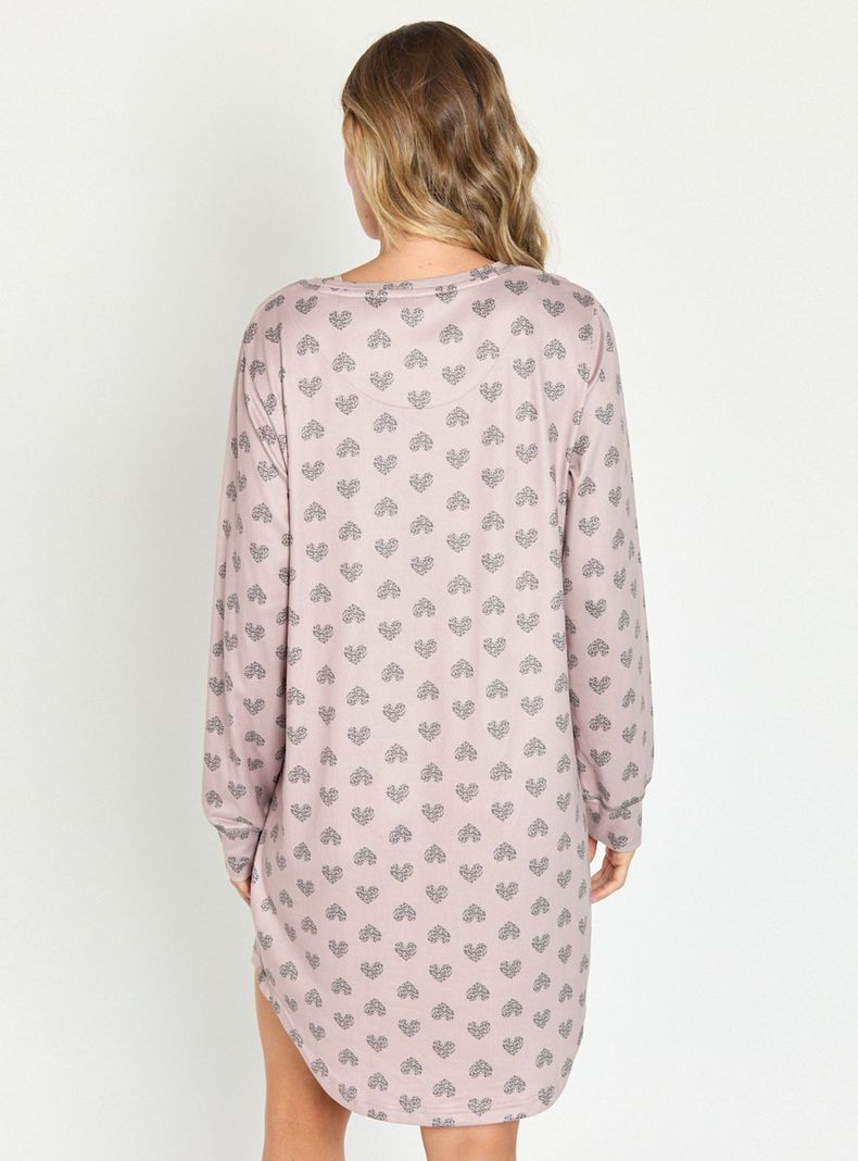 Camisa de Dormir Capri Rosado-3