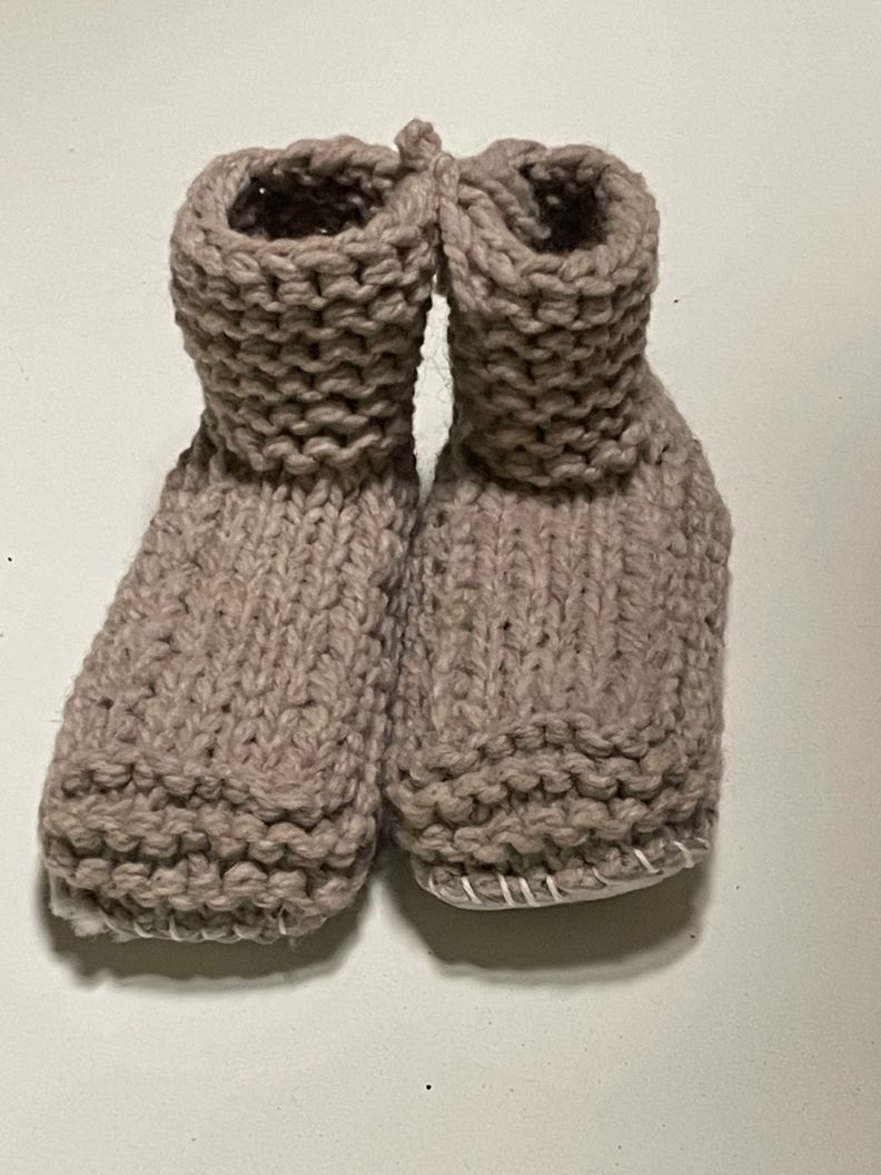 Zapatillas de lana de oveja y forro en piel de cordero en su interior-3