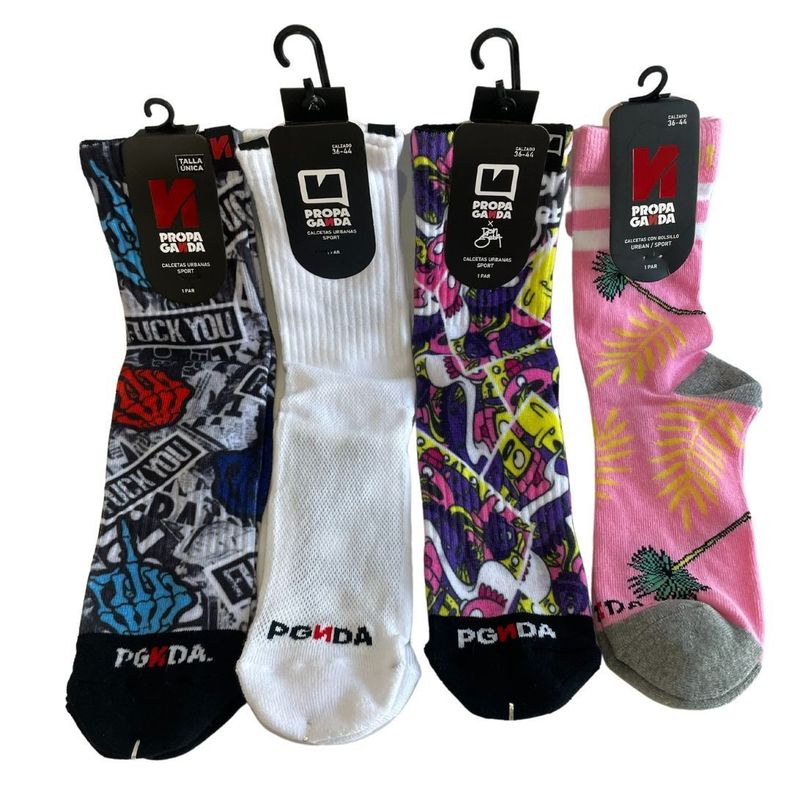Combo 6 Pack 4 calcetines sublimados-2