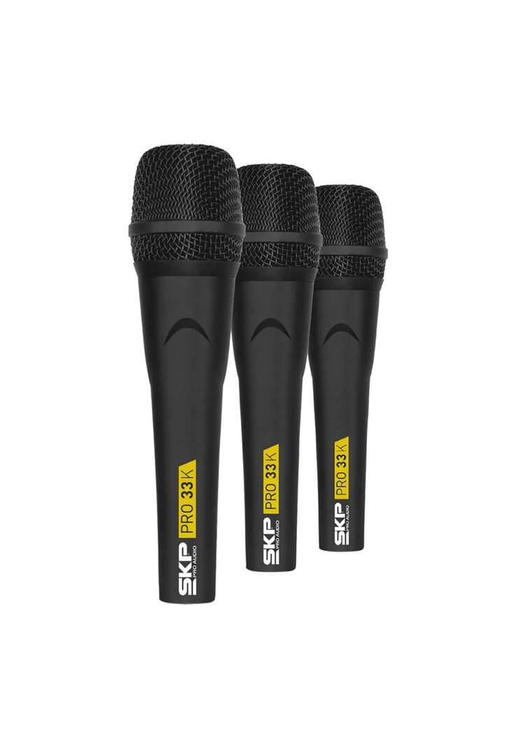 Set de 3 Micrófonos Dinámicos SKP Pro 33K-0