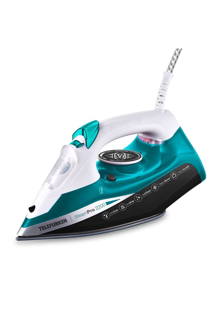 Plancha a Vapor con placa de Ceramica Celeste-6