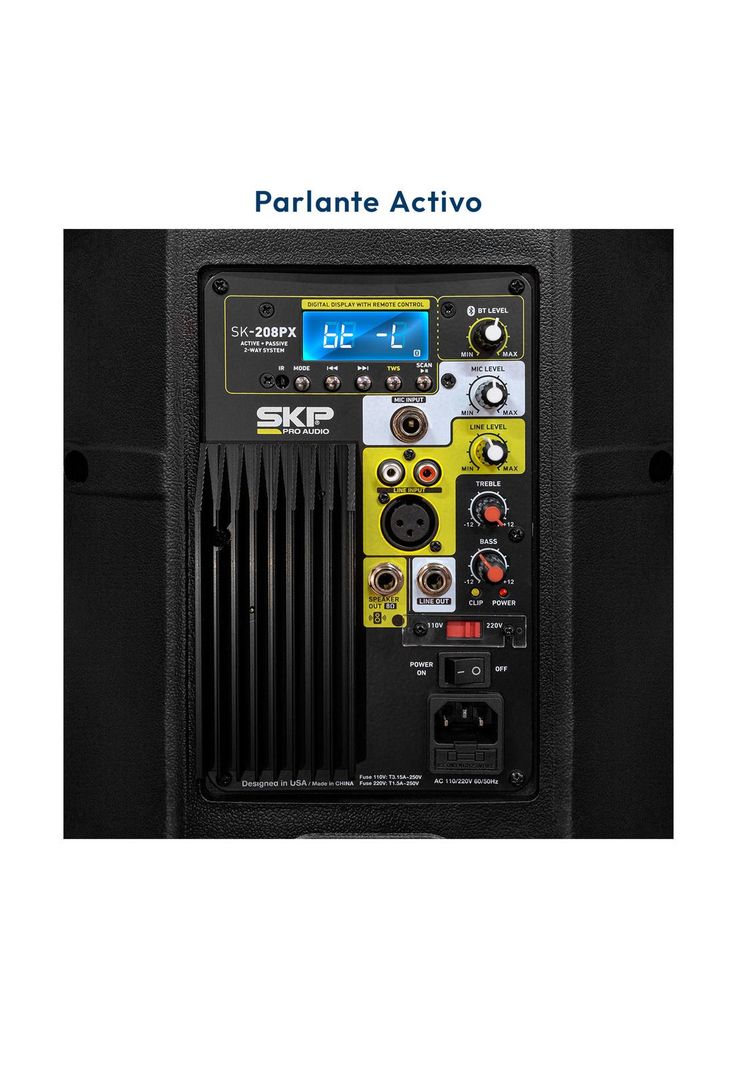 Par de parlantes más Soporte de Muro SKP SK 208Px-3