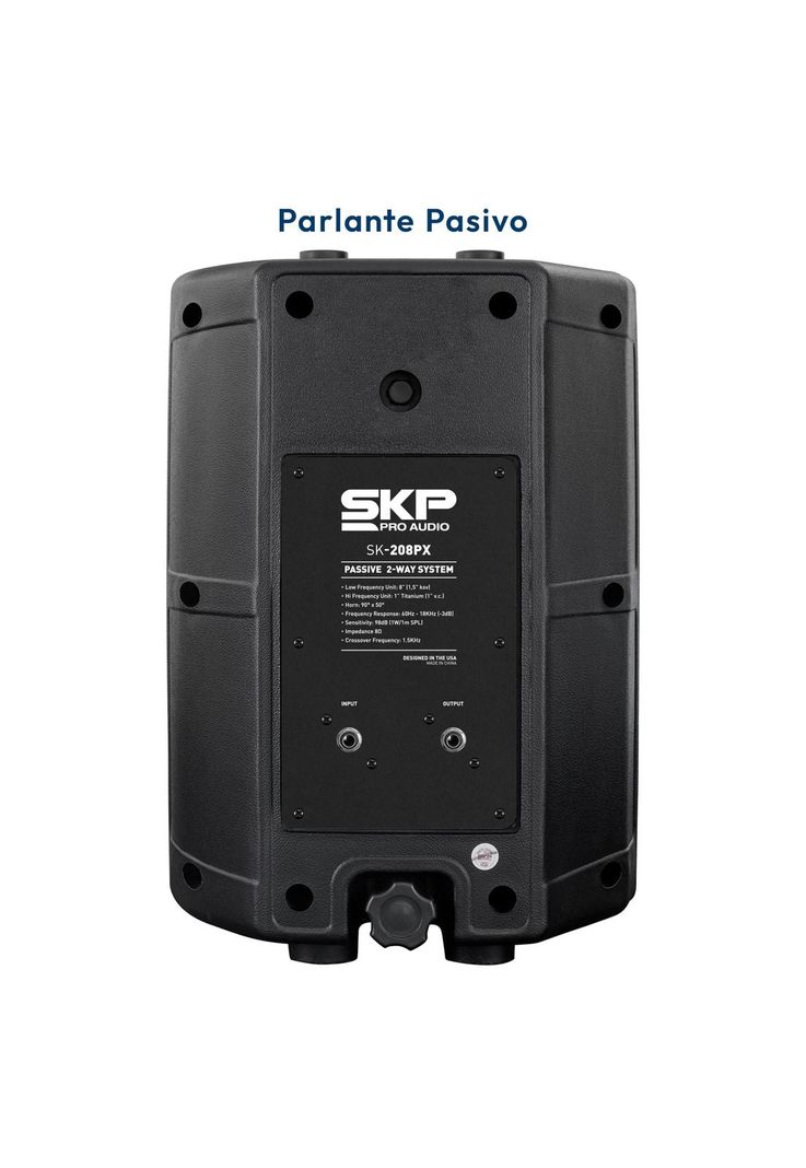 Par de parlantes más Soporte de Muro SKP SK 208Px-6