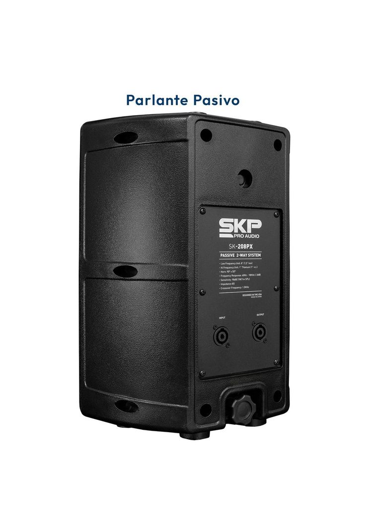 Par de parlantes más Soporte de Muro SKP SK 208Px-7