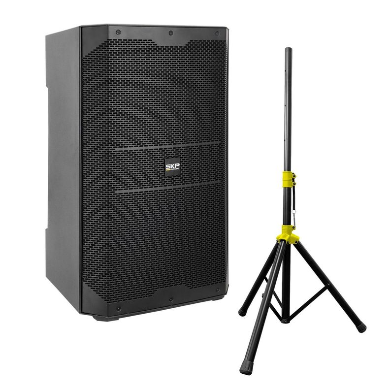 Parlante activo + Atril y Funda SKP DX15 Plus Negro