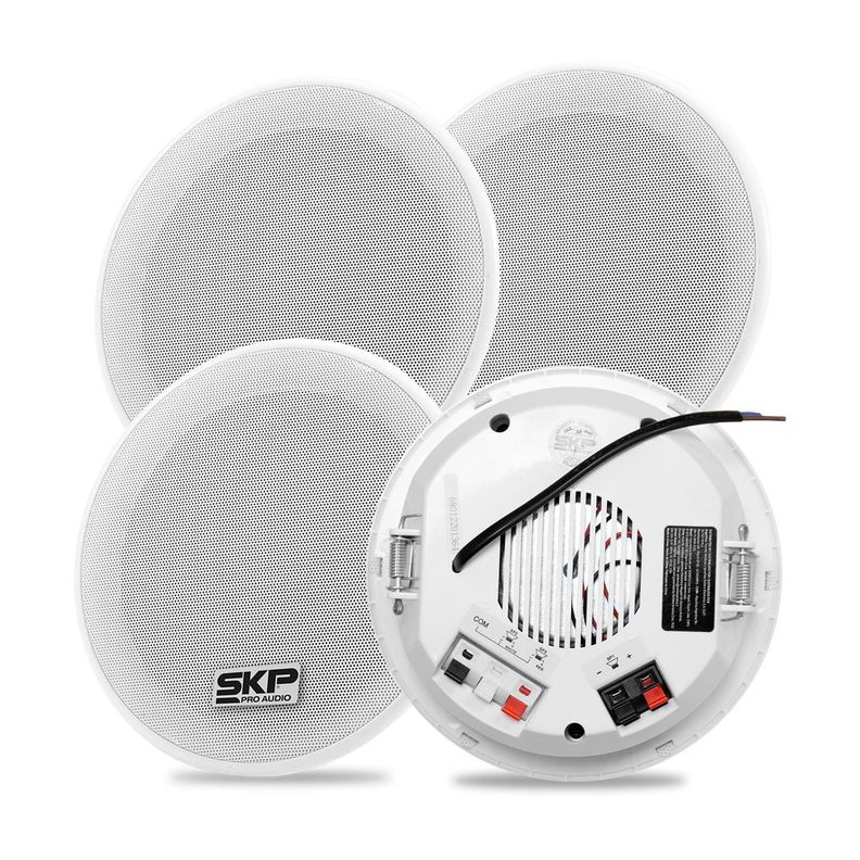 KIT DE 4 PARLANTES DE TECHO SKP INSTALL KIT X4 Blanco