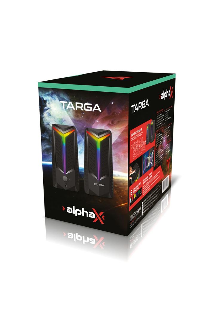 Par de Parlantes Gamer para PC Targa Alpha X-5