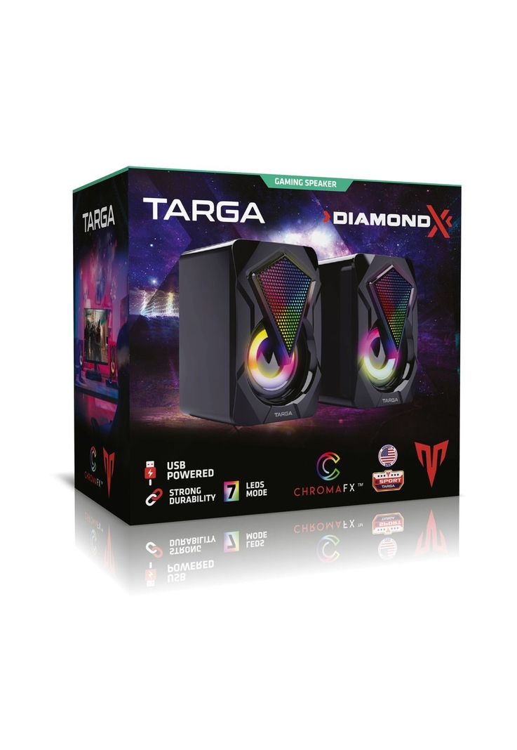 Par de Parlantes Gamer para PC Targa Diamond X-3