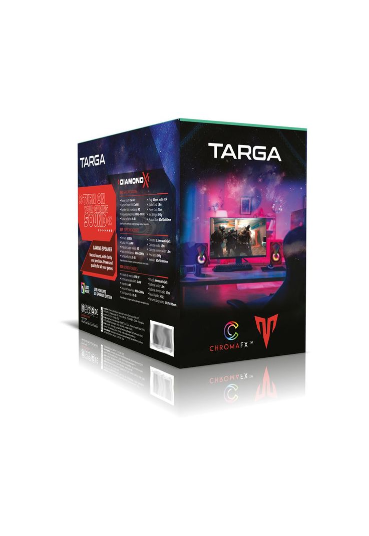 Par de Parlantes Gamer para PC Targa Diamond X-4