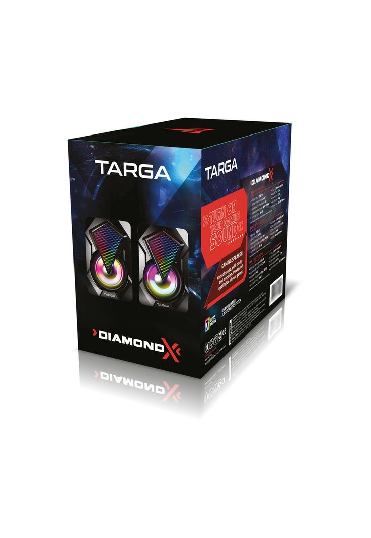 Par de Parlantes Gamer para PC Targa Diamond X-5
