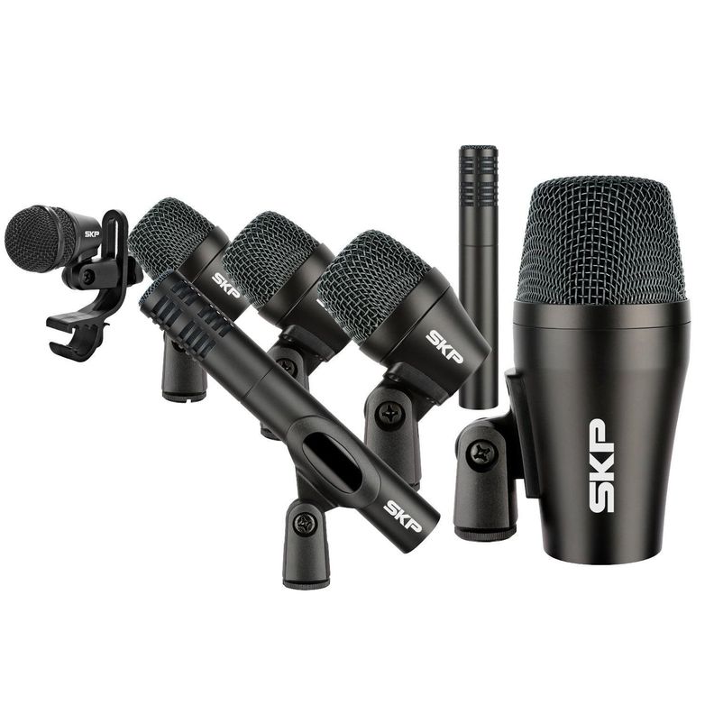 Set de microfonos de bateria SKP Drum 7 Negro