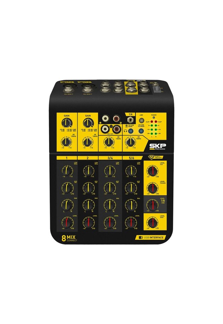 Consola Análoga con Interfaz USB SKP MixConnect 8-0