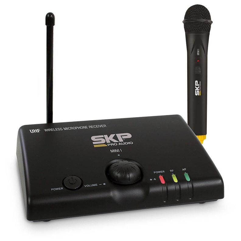 MICROFONO INALAMBRICO VOCAL SKP MINI I Negro